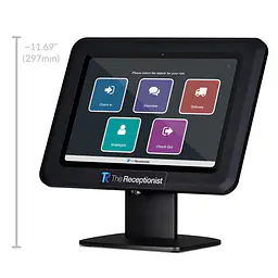 Black Desk Stand with iPad - Master