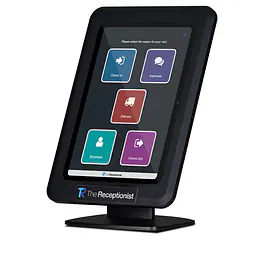 Black Desk Stand with iPad - Master
